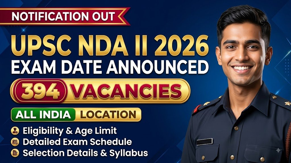 UPSC NDA II 2026 Exam Date Announced for 394 Vacancies: Eligibility, Schedule and Selection Details