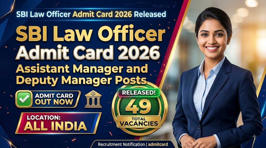 SBI Law Officer Admit Card 2026 Released for Assistant Manager and Deputy Manager Posts