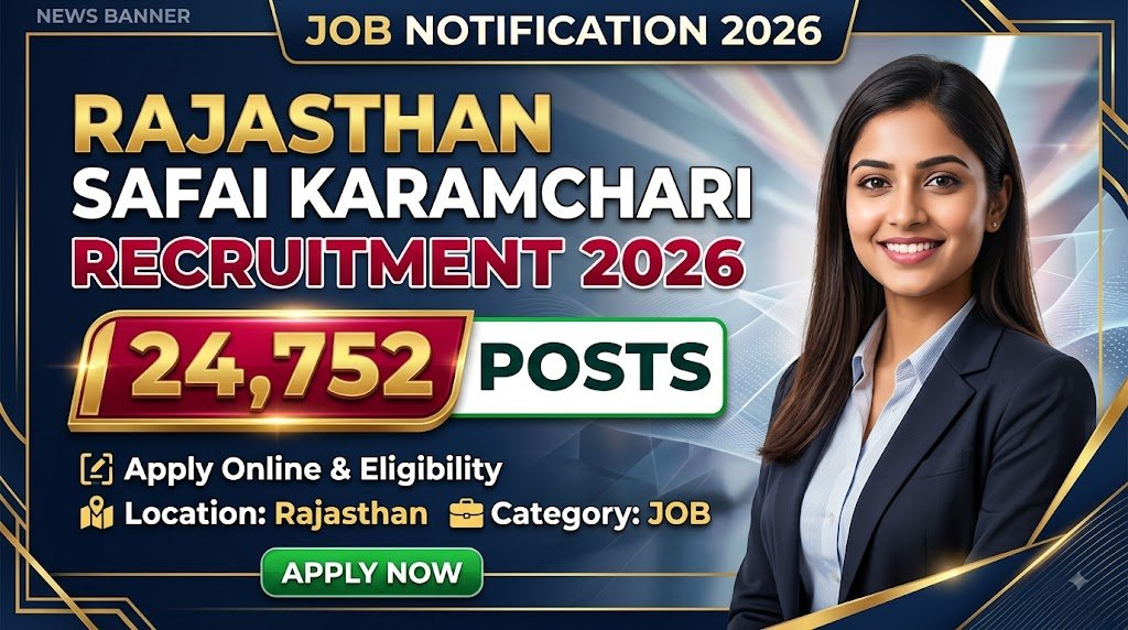 Rajasthan Safai Karamchari Recruitment 2026: 24752 Posts, Apply Online & Eligibility