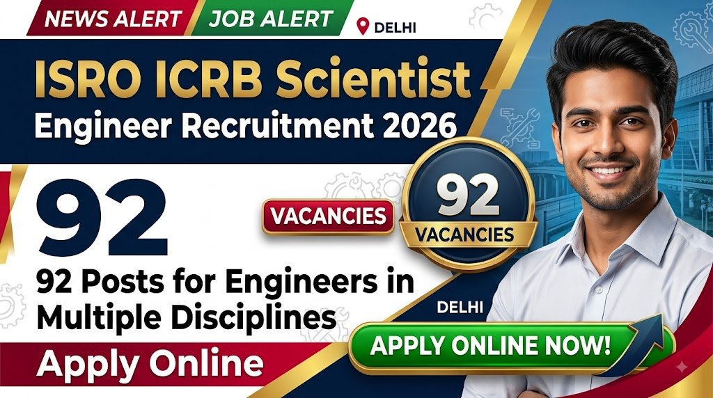 ISRO ICRB Scientist Engineer Recruitment 2026: 92 Posts for Engineers in Multiple Disciplines