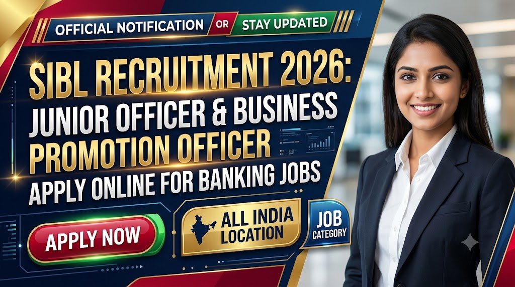 SIBL Junior Officer & Business Promotion Officer Recruitment 2026 – Apply Online for Banking Jobs
