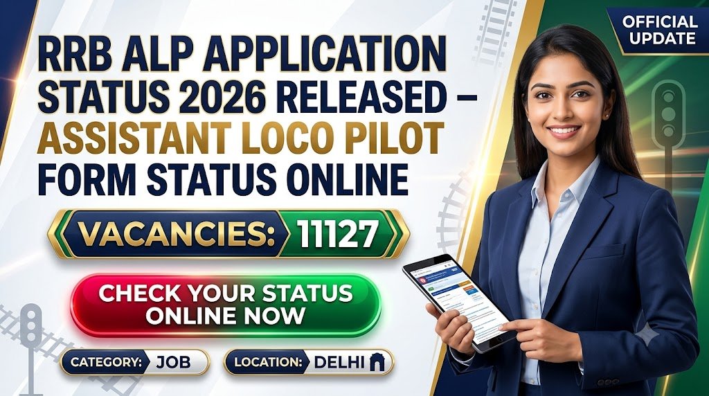 RRB ALP Application Status 2026 Released – Check Assistant Loco Pilot Form Status Online