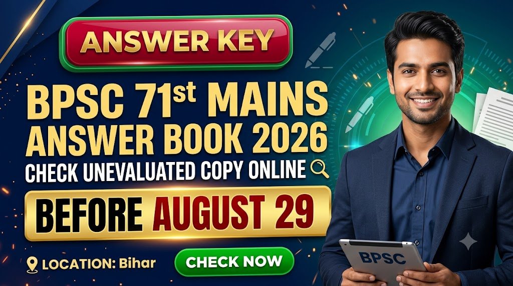BPSC 71st Mains Answer Book 2026: Check Unevaluated Copy Online Before August 29