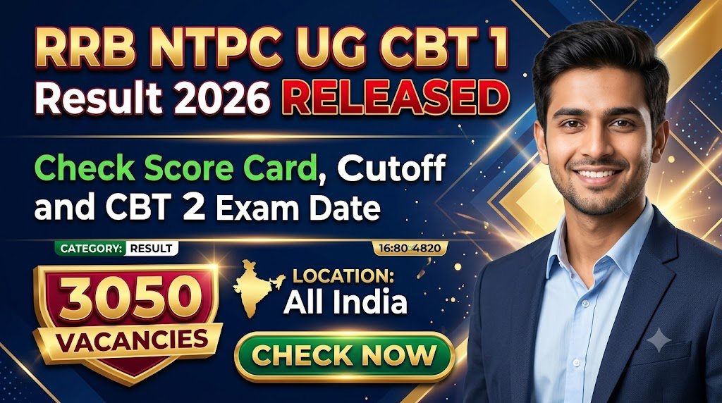 RRB NTPC UG CBT 1 Result 2026 Released: Check Score Card, Cutoff and CBT 2 Exam Date