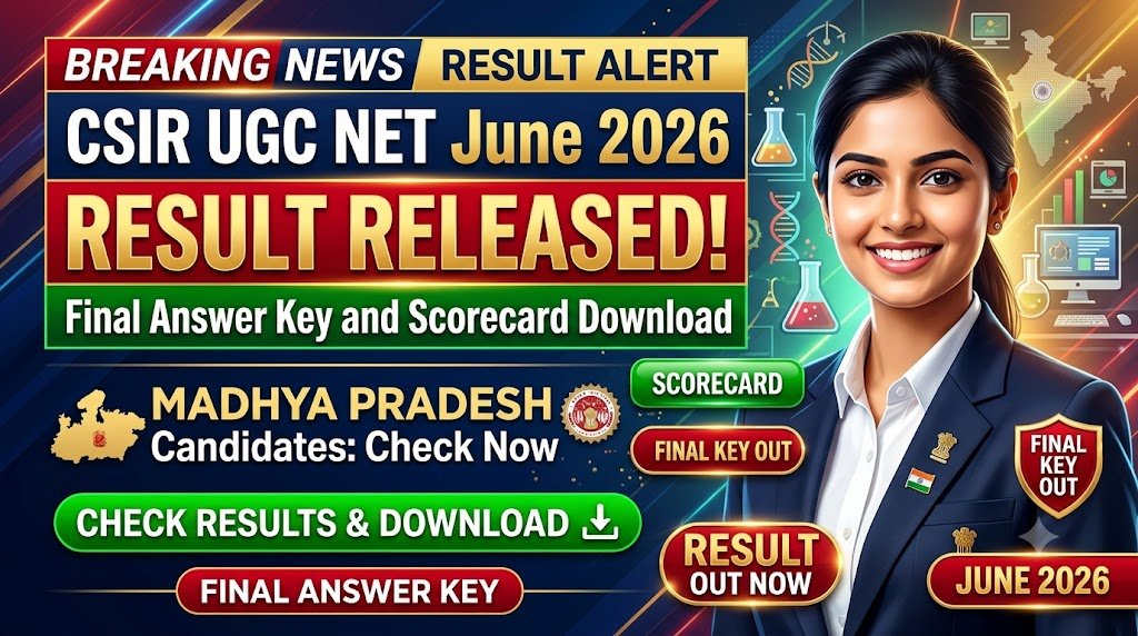 CSIR UGC NET June 2026 Result Released: Final Answer Key and Scorecard Download