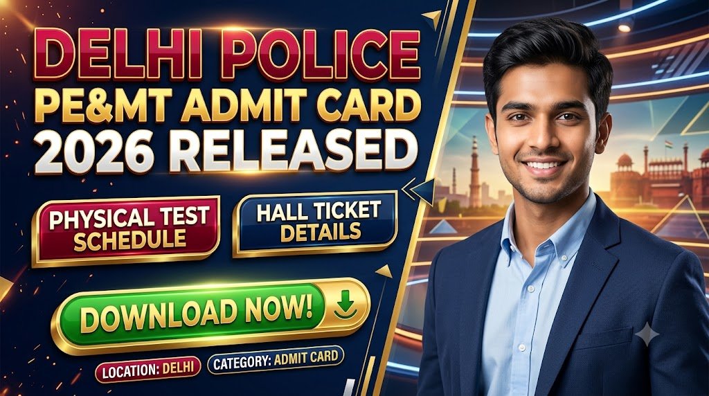 Delhi Police PE&MT Admit Card 2026 Released: Physical Test Schedule and Hall Ticket Details