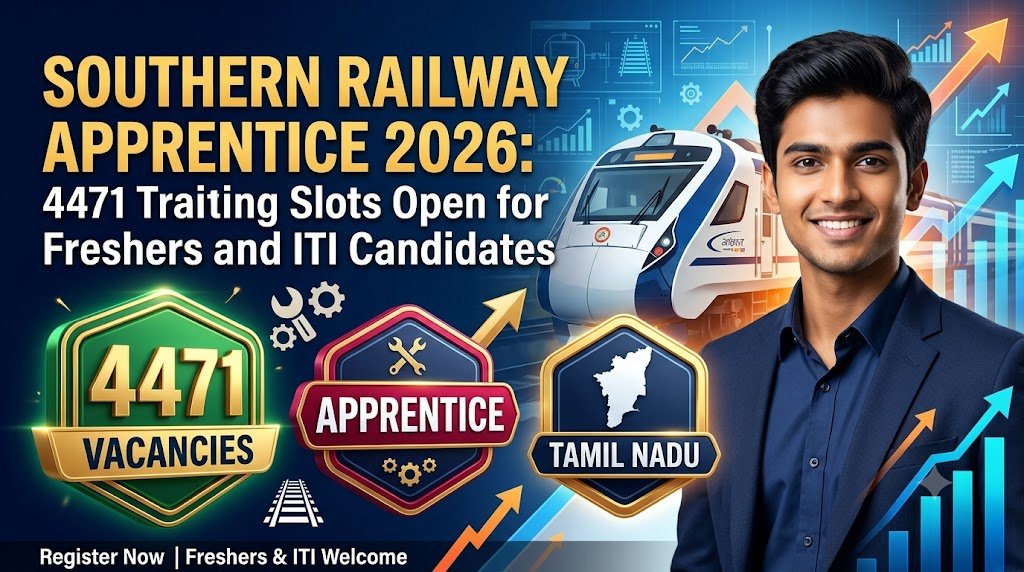 Southern Railway Apprentice 2026: 4471 Training Slots Open for Freshers and ITI Candidates