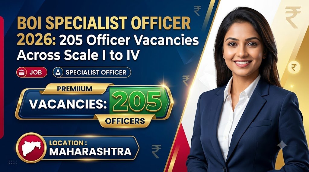 BOI Specialist Officer 2026: 205 Officer Vacancies Across Scale I to IV