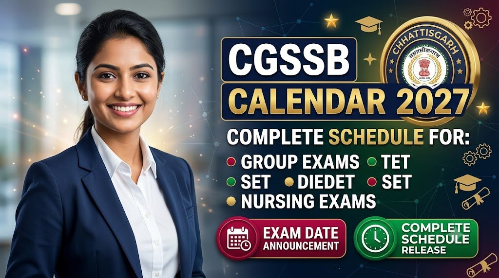 CGSSB Exam Calendar 2027: Complete Schedule for Group, TET, SET and Nursing Exams